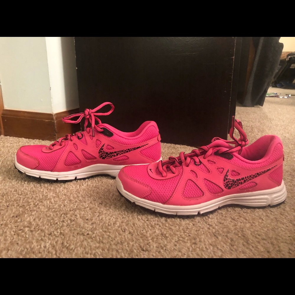 Pink nike sneakers